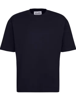Studio Seidensticker Herren T-Shirt - Unisex - Oversized Fit in blau