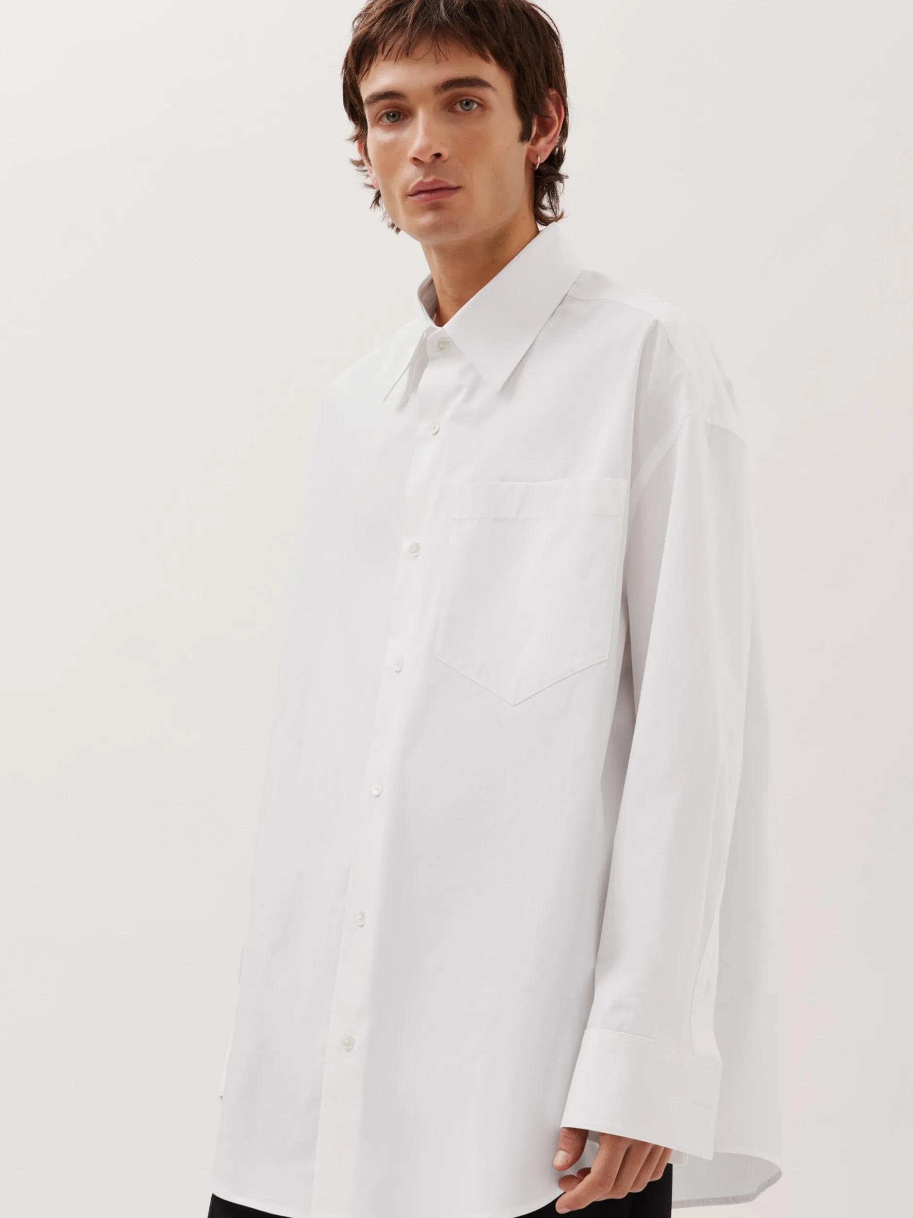 Studio Seidensticker Herren Unisex Hemd - Oversized Fit in weiß