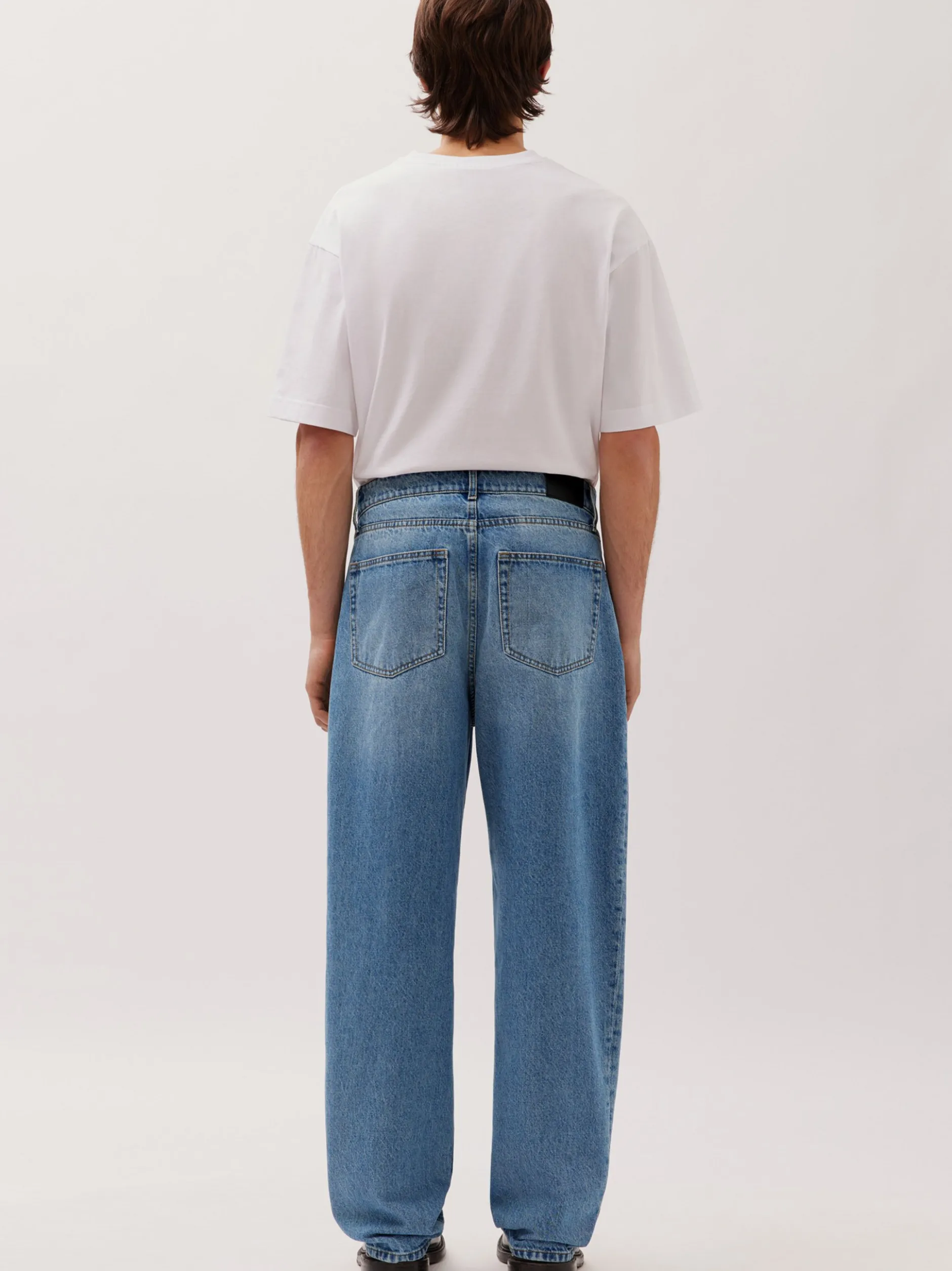 Studio Seidensticker Unisex Baggy Jeans in medium stone denim