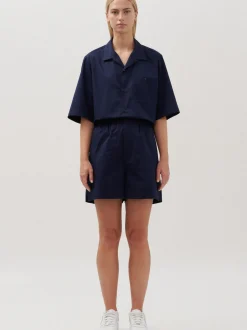 Studio Seidensticker Unisex Shorts - Regular Fit in blau