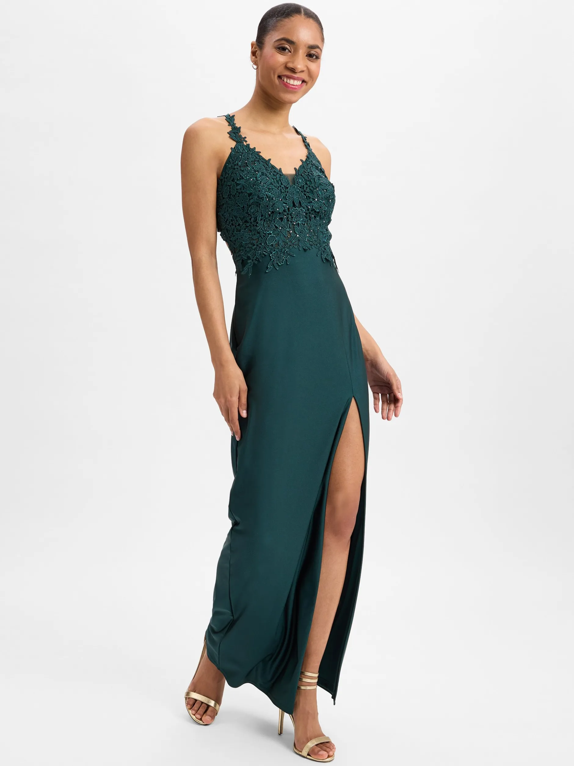 Suddenly Princess Damen Abendkleid in smaragd