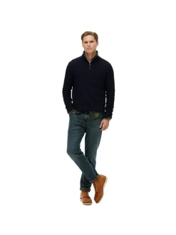 Superdry Herren Strickpullover in blau - Ärmel: langarm