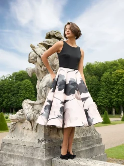 Swing Damen Abendkleid in mehrfarbig - Ärmel: ohne Arm