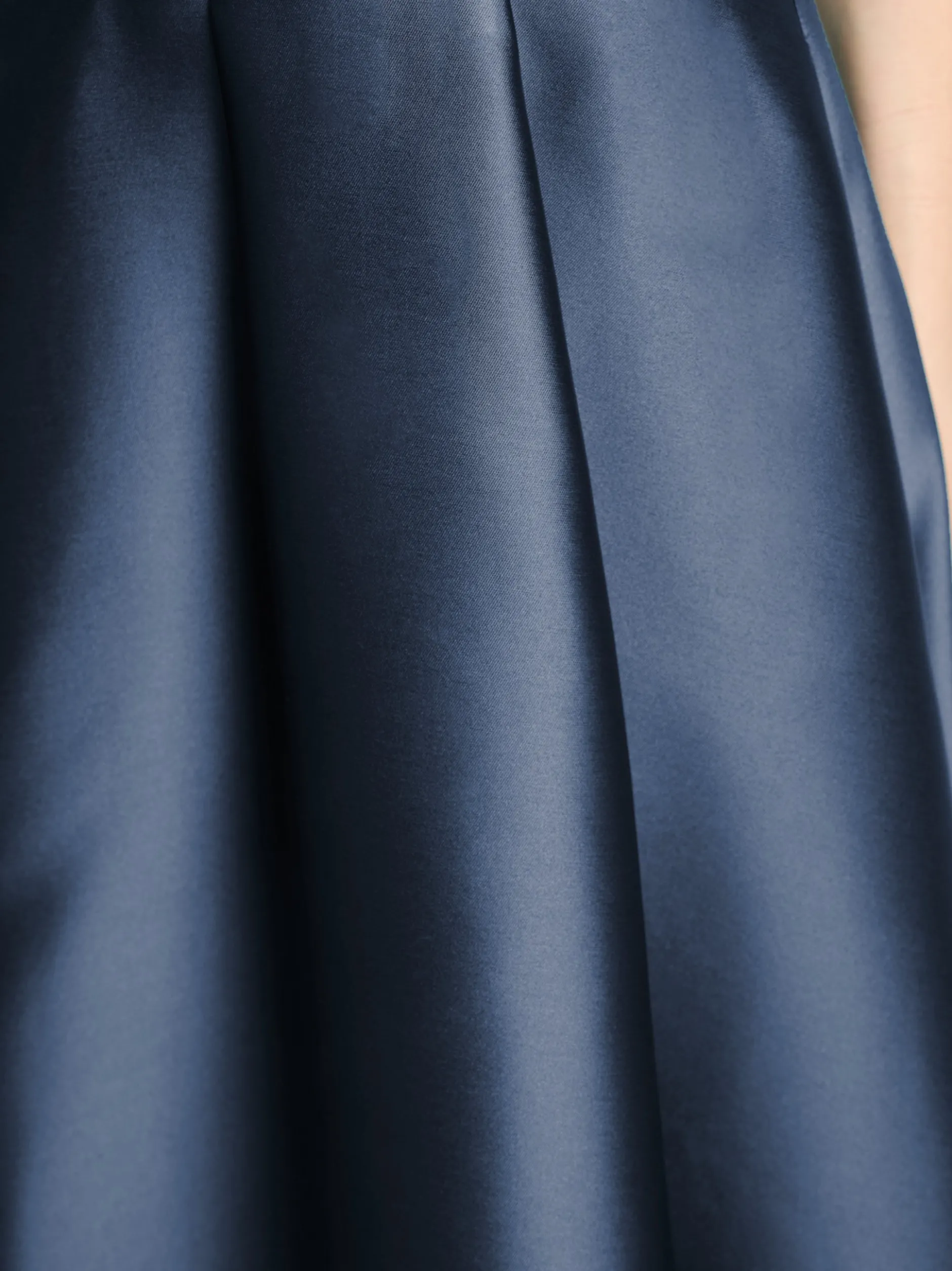 Swing Damen Faltenrock in indigo - Länge: lang