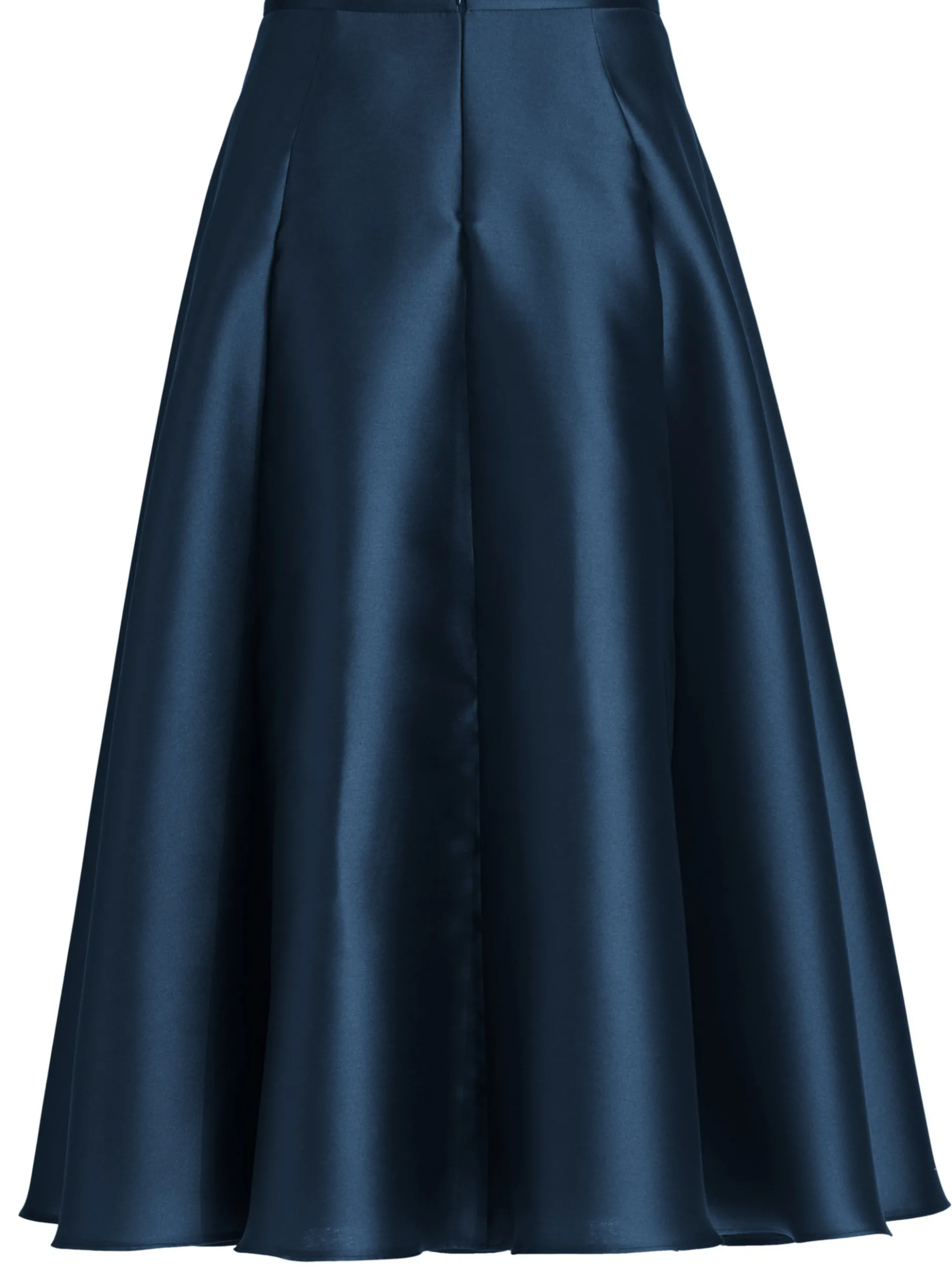 Swing Damen Faltenrock in indigo - Länge: lang