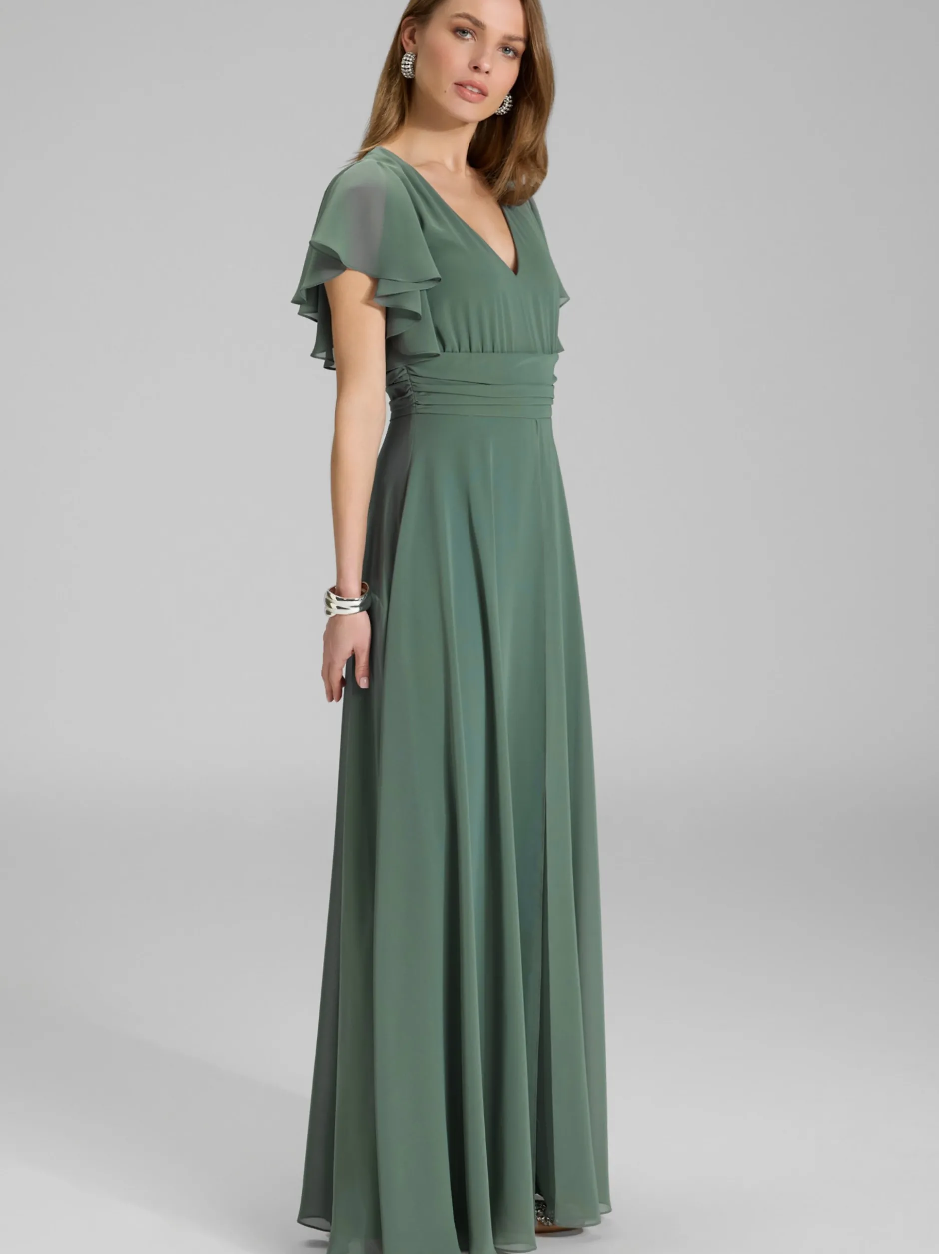 Swing Damen Jumpsuit in schilf - Ärmel: kurzarm