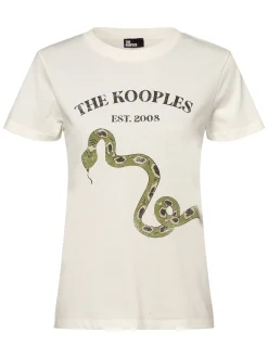 The Kooples Damen T-Shirt in ecru - Ausschnitt: Rundhals