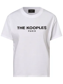 The Kooples Damen T-Shirt in weiß - Ausschnitt: Rundhals