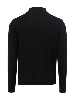 Tiger of Sweden Herren Merino-Strickpullover in schwarz