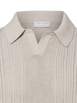 Tiger of Sweden Herren Polo-Strickshirt in melange