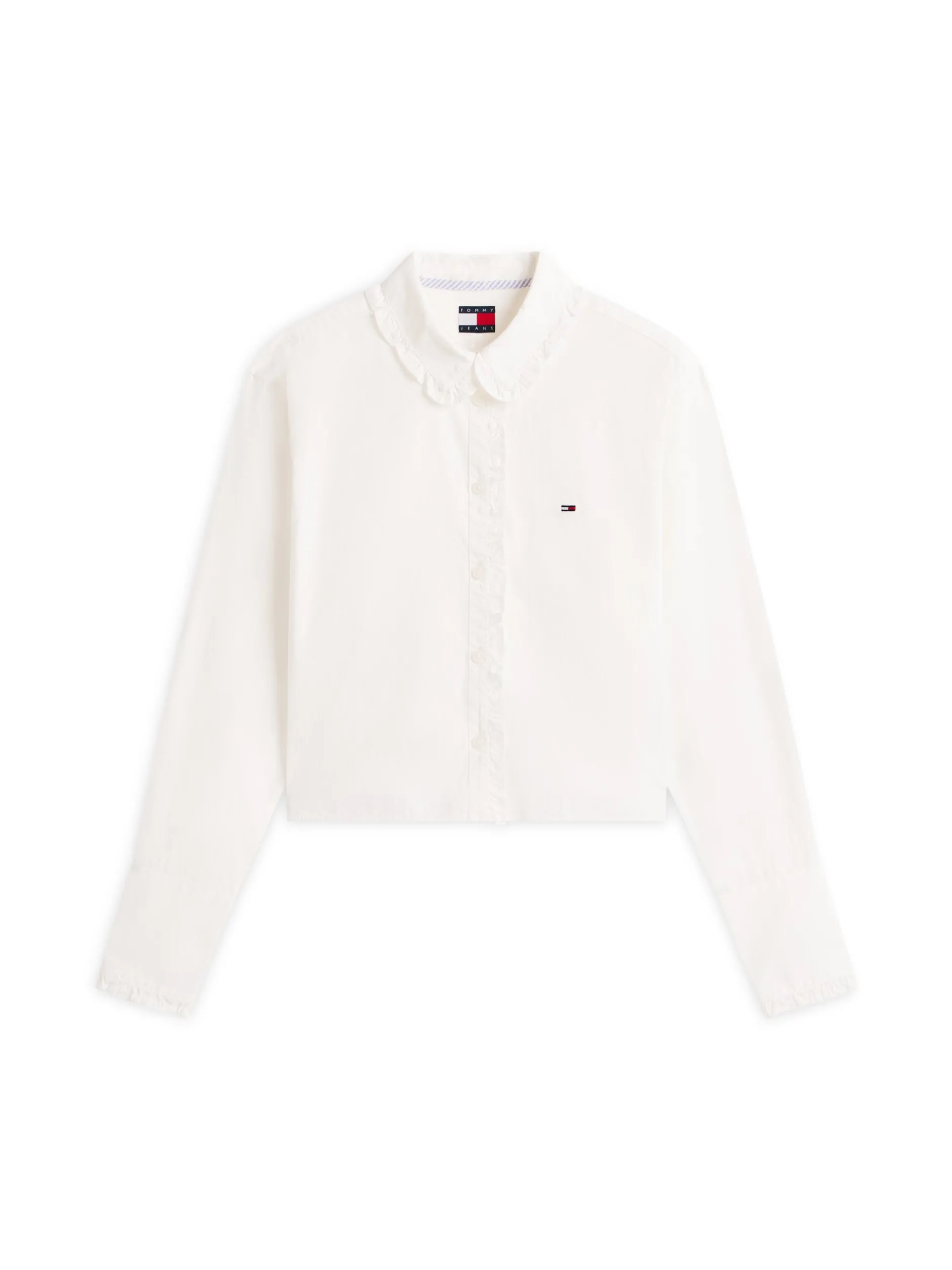 Tommy Jeans Damen Bluse in weiß - Ärmel: langarm