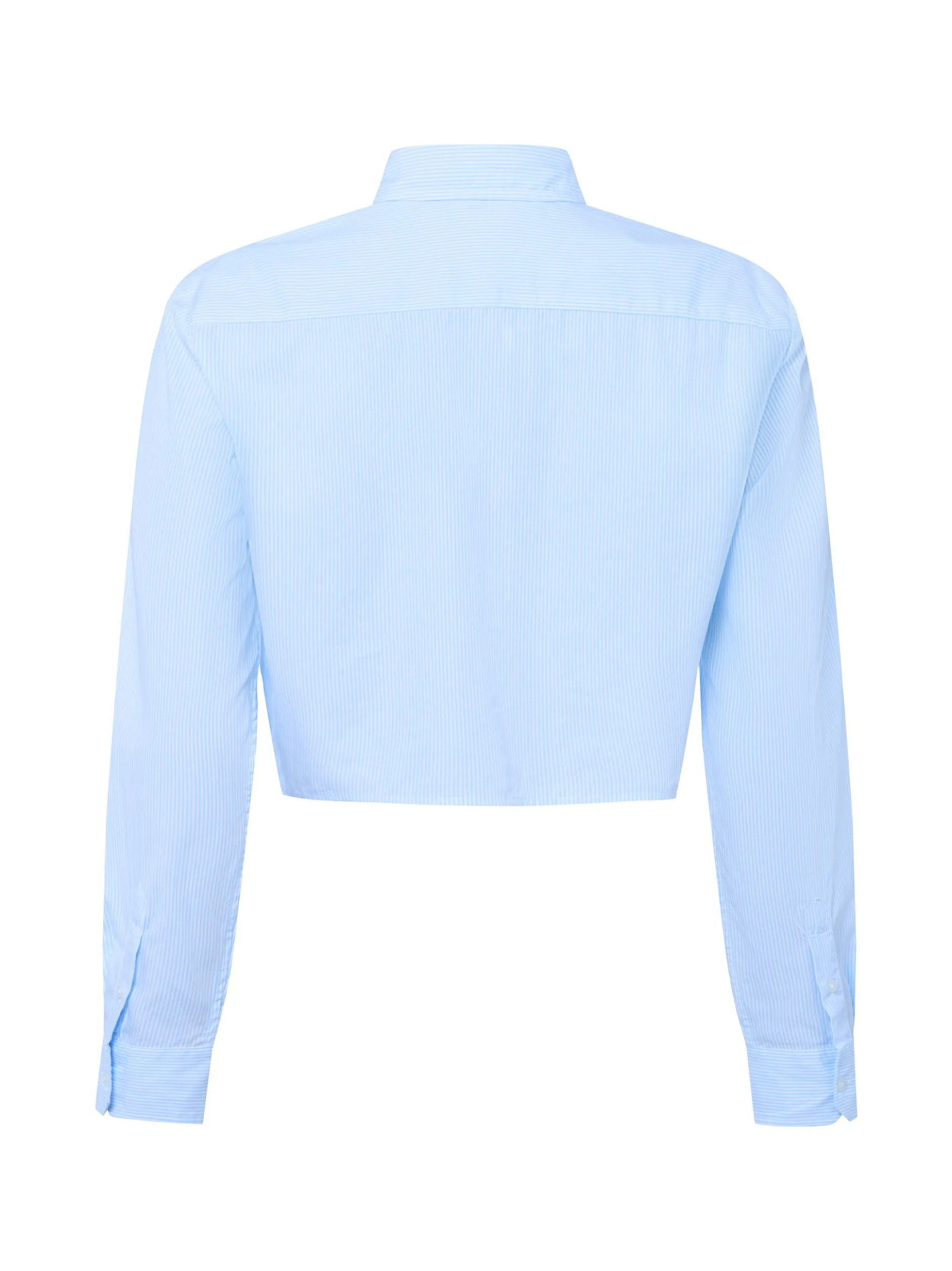 Tommy Jeans Damen Hemdbluse in hellblau weiß