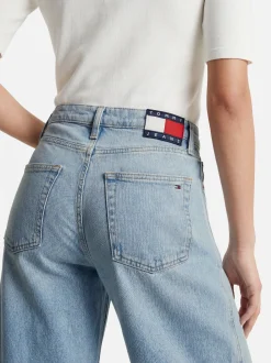 Tommy Jeans Damen Jeans - Ella Mid in bleached