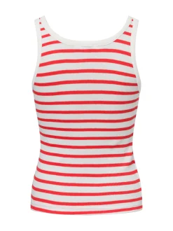 Tommy Jeans Damen Tanktop in rot ecru
