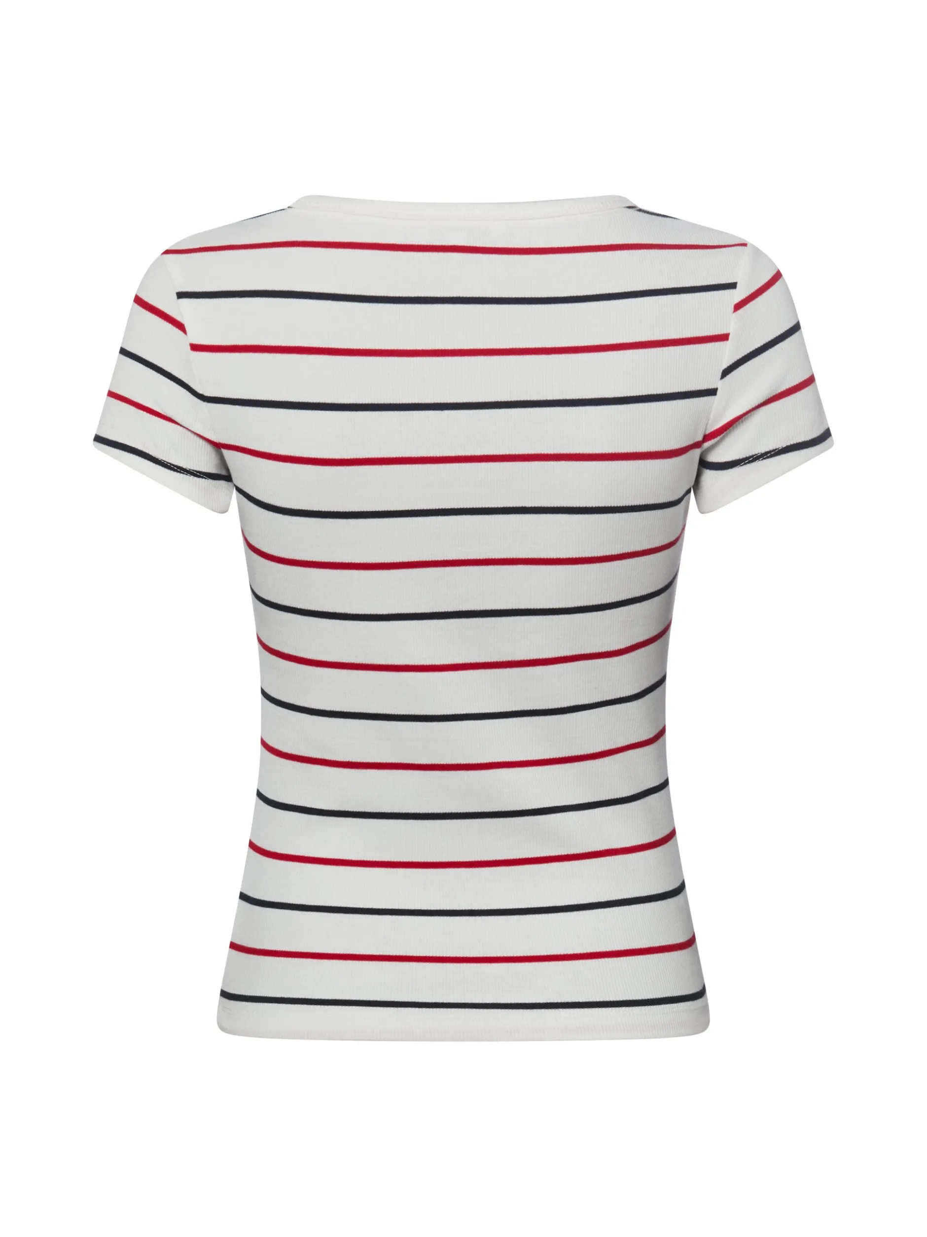 Tommy Jeans Damen T-Shirt in ecru mehrfarbig