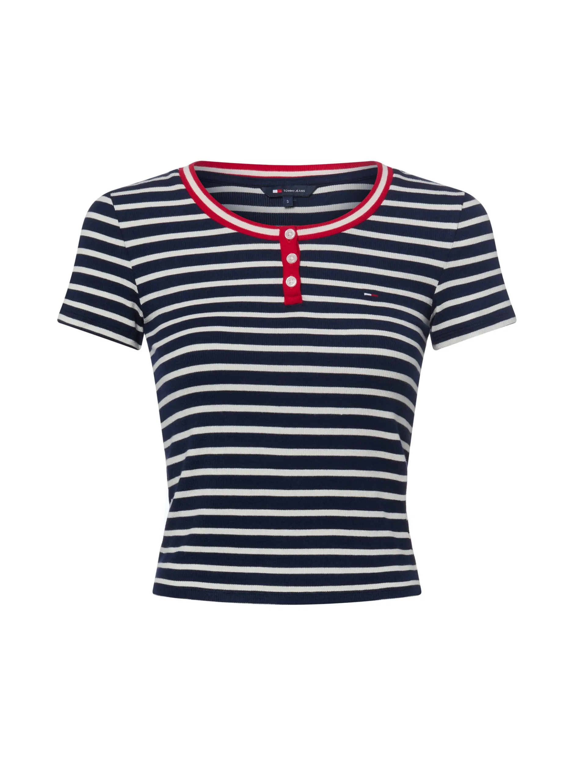 Tommy Jeans Damen T-Shirt in marine weiß