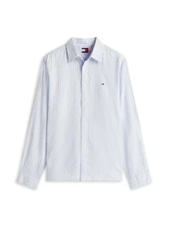 Tommy Jeans Herren Freizeithemd in hellblau weiß