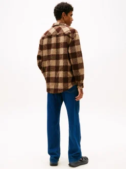Tommy Jeans Herren Overshirt in schoko braun