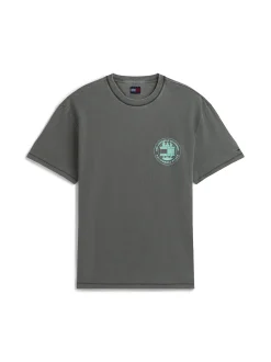 Tommy Jeans Herren T-Shirt in anthrazit mint