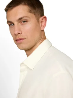 Tom Tailor Denim Herren Freizeithemd in vanille