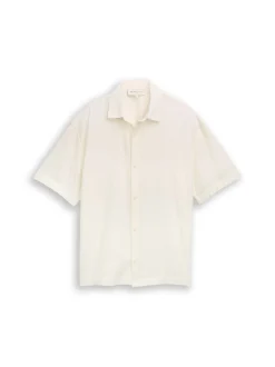 Tom Tailor Denim Herren Freizeithemd in vanille