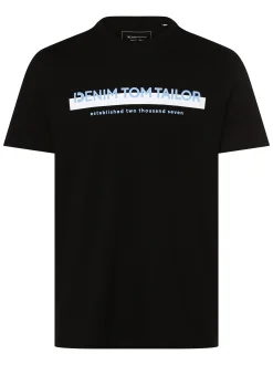 Tom Tailor Denim Herren T-Shirt in schwarz