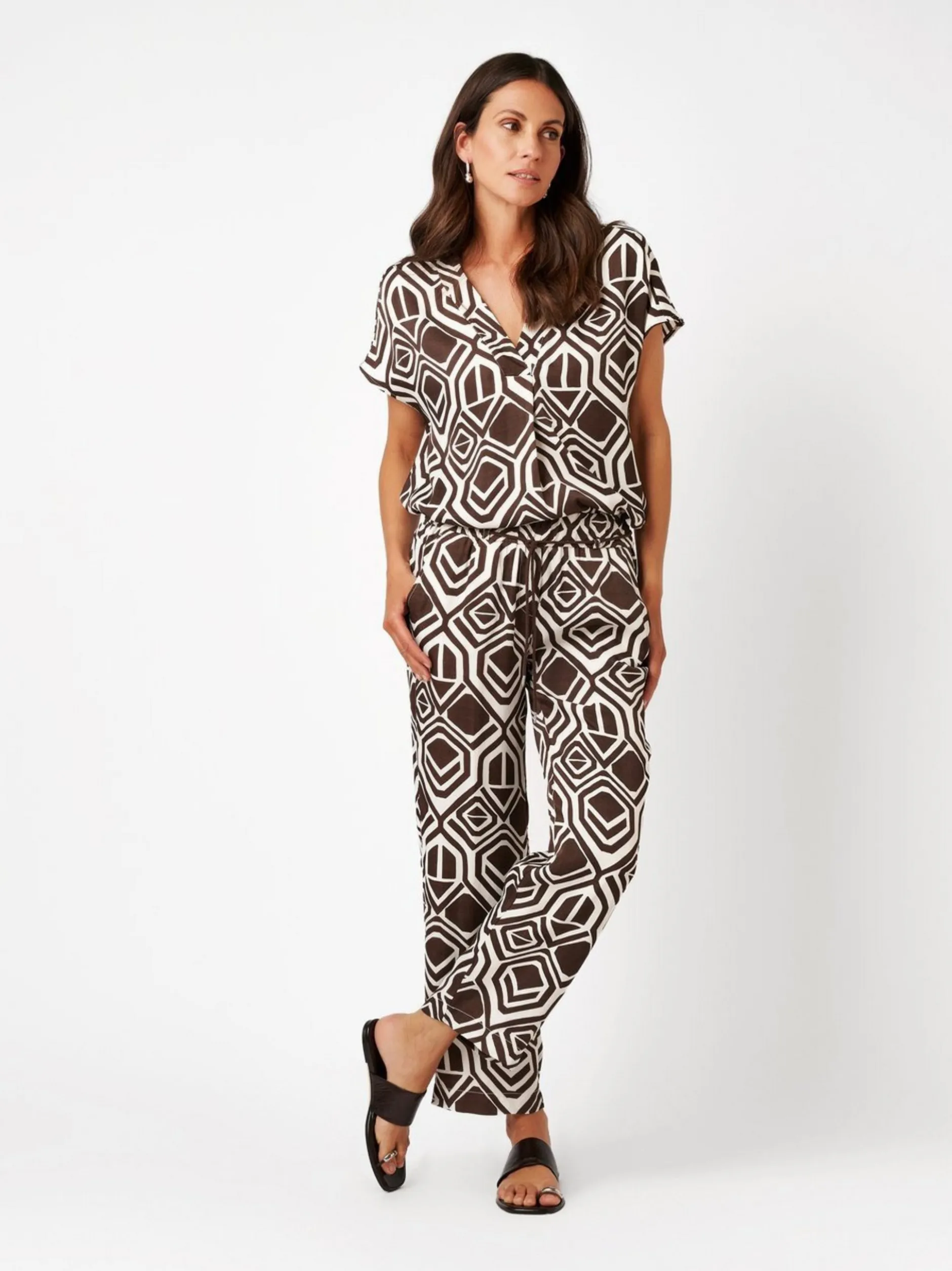 TONI Damen Bluse - Amba in mehrfarbig - Ärmel: kurzarm