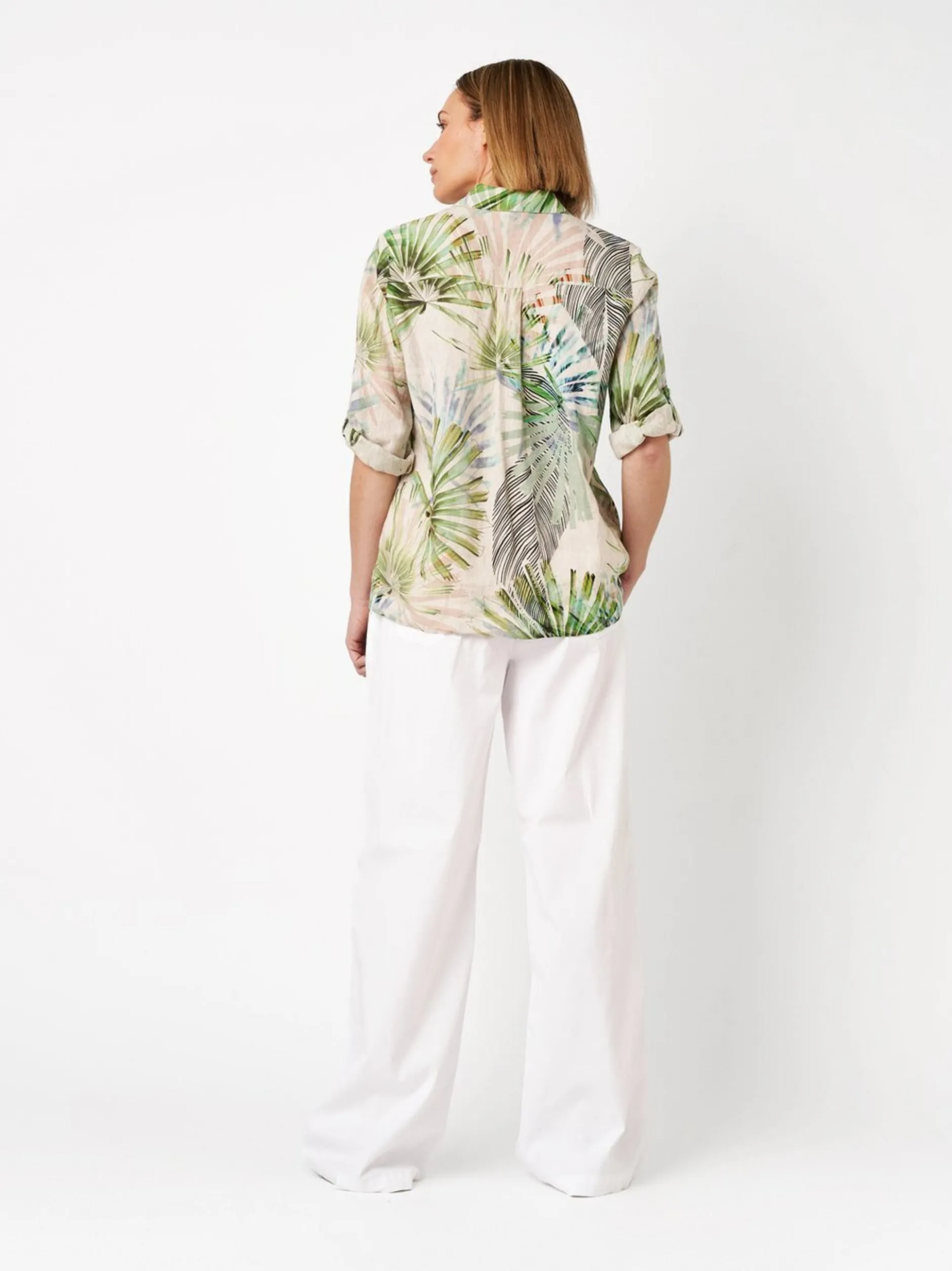 TONI Damen Bluse - Clay in grün - Ausschnitt: Kent