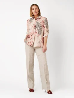 TONI Damen Bluse - Clay in mehrfarbig - Ausschnitt: Kent