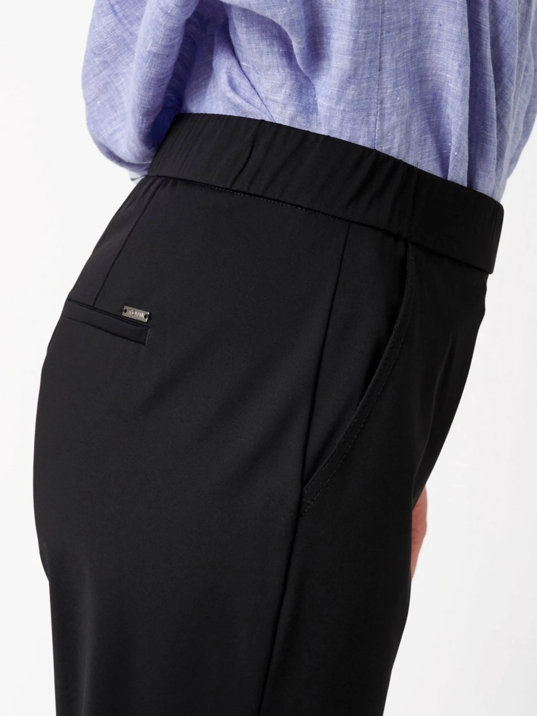 TONI Damen Hose - Jenny Wide in schwarz - Länge: lang