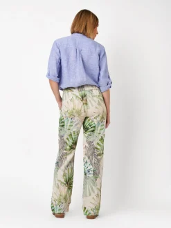 TONI Damen Hose - Pia Wide in grün - Länge: lang
