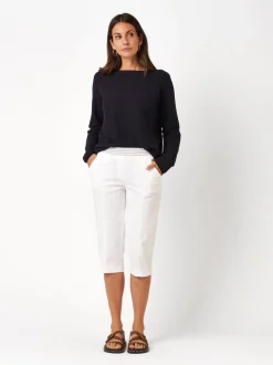 TONI Damen Hose - Sue Capri in weiß - Länge: knielang