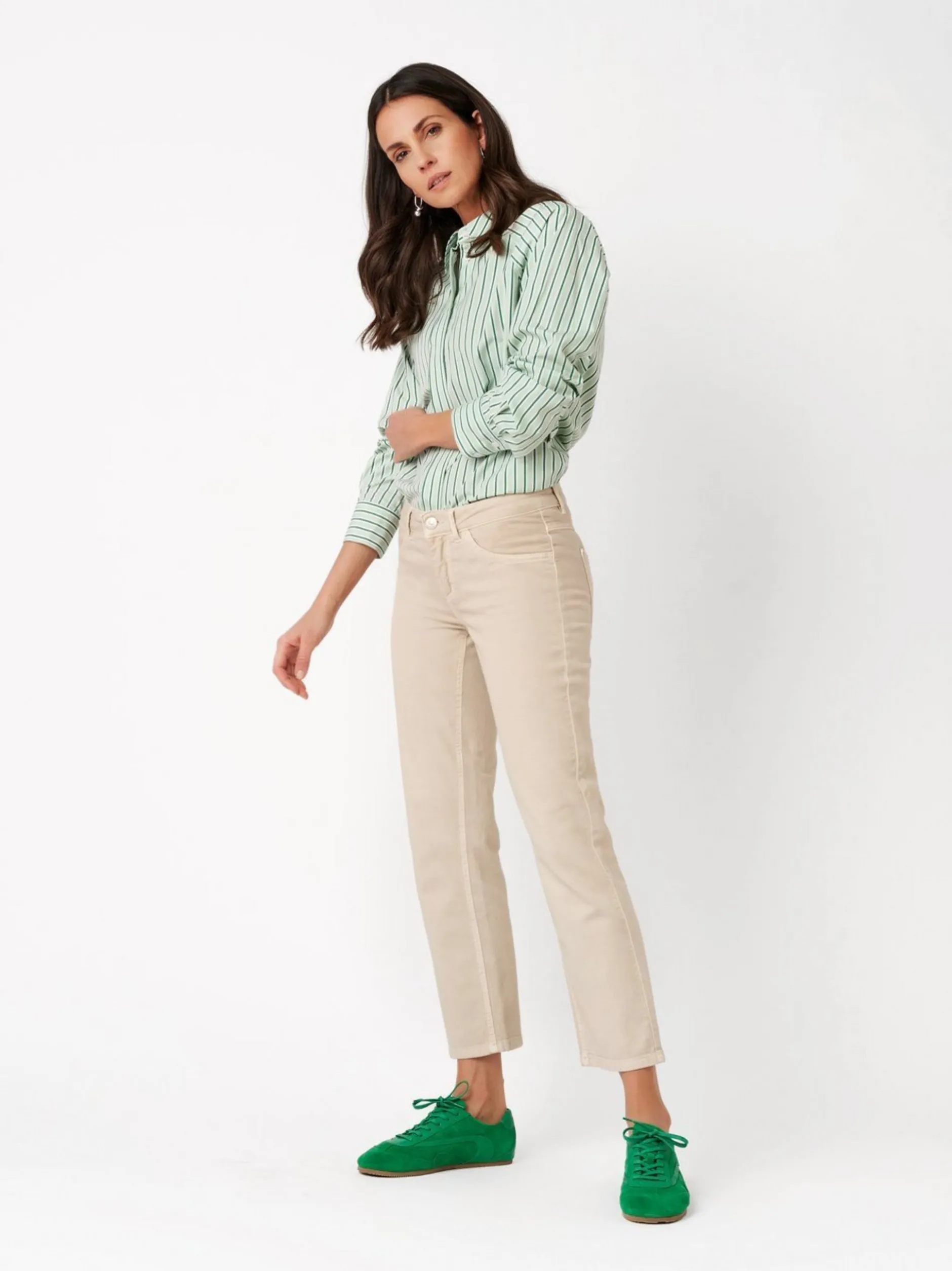TONI Damen Jeans - Ella 7/8 in beige - Länge: mittel