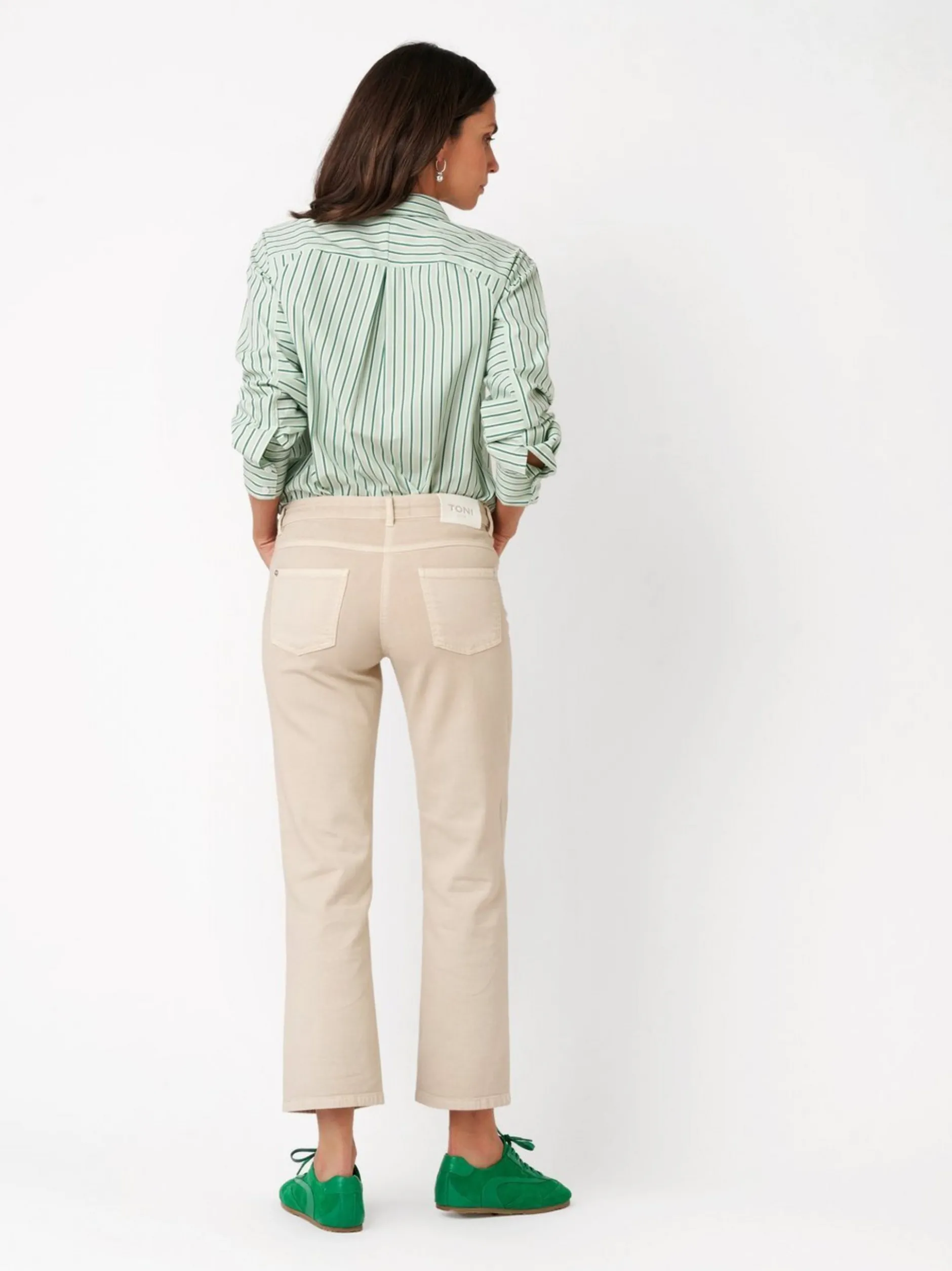 TONI Damen Jeans - Ella 7/8 in beige - Länge: mittel