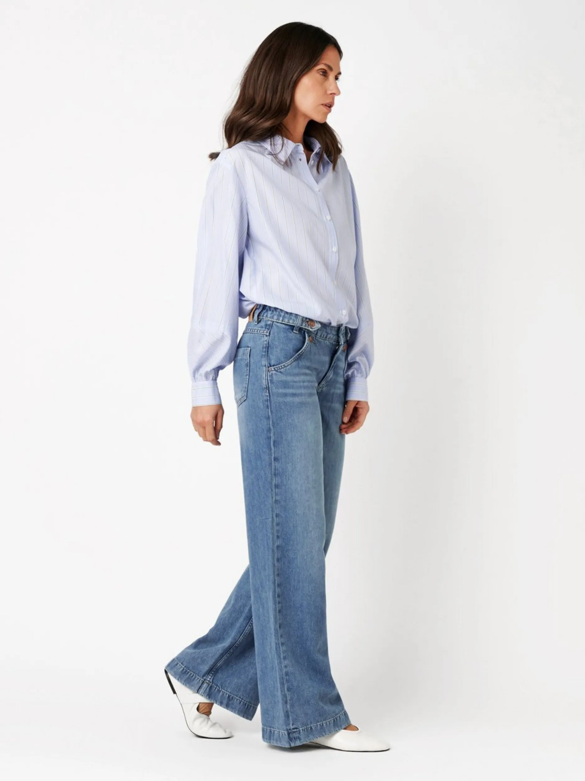 TONI Damen Jeans - Ella Wide in blau - Länge: lang