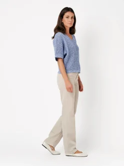 TONI Damen Jeans - Liv Regular in beige - Länge: lang
