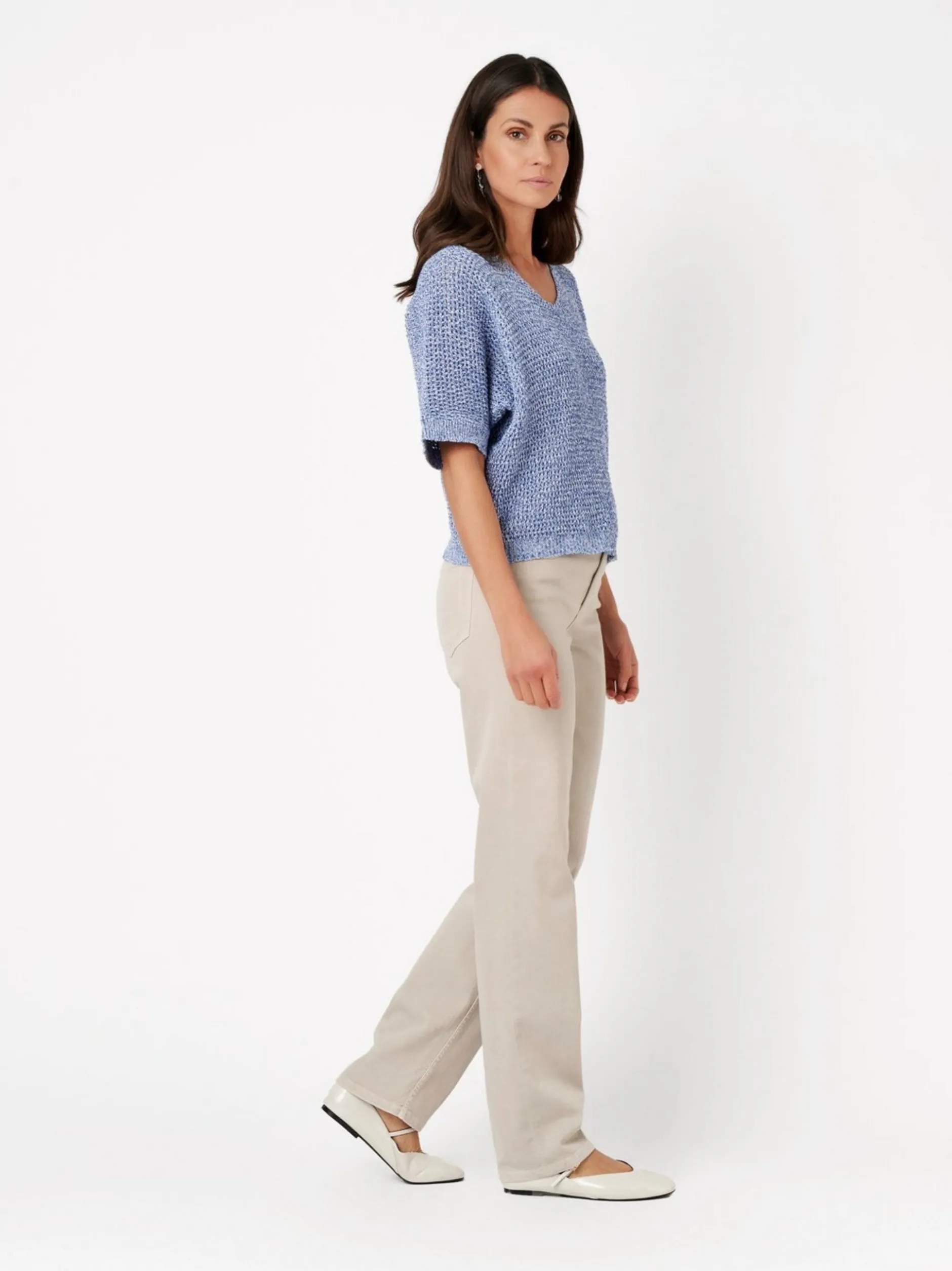 TONI Damen Jeans - Liv Regular in beige - Länge: lang