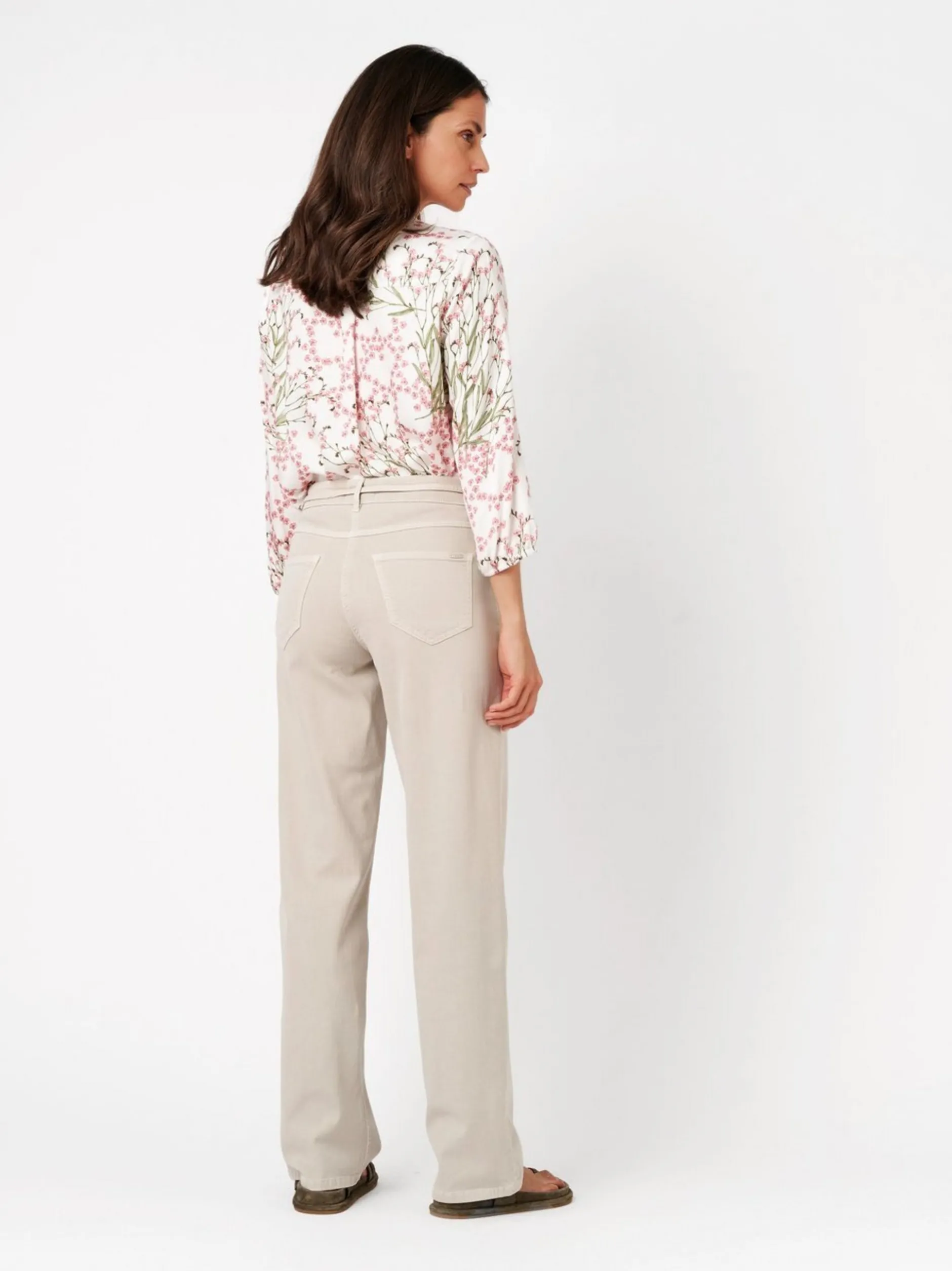 TONI Damen Jeans - Liv Regular in beige - Länge: lang