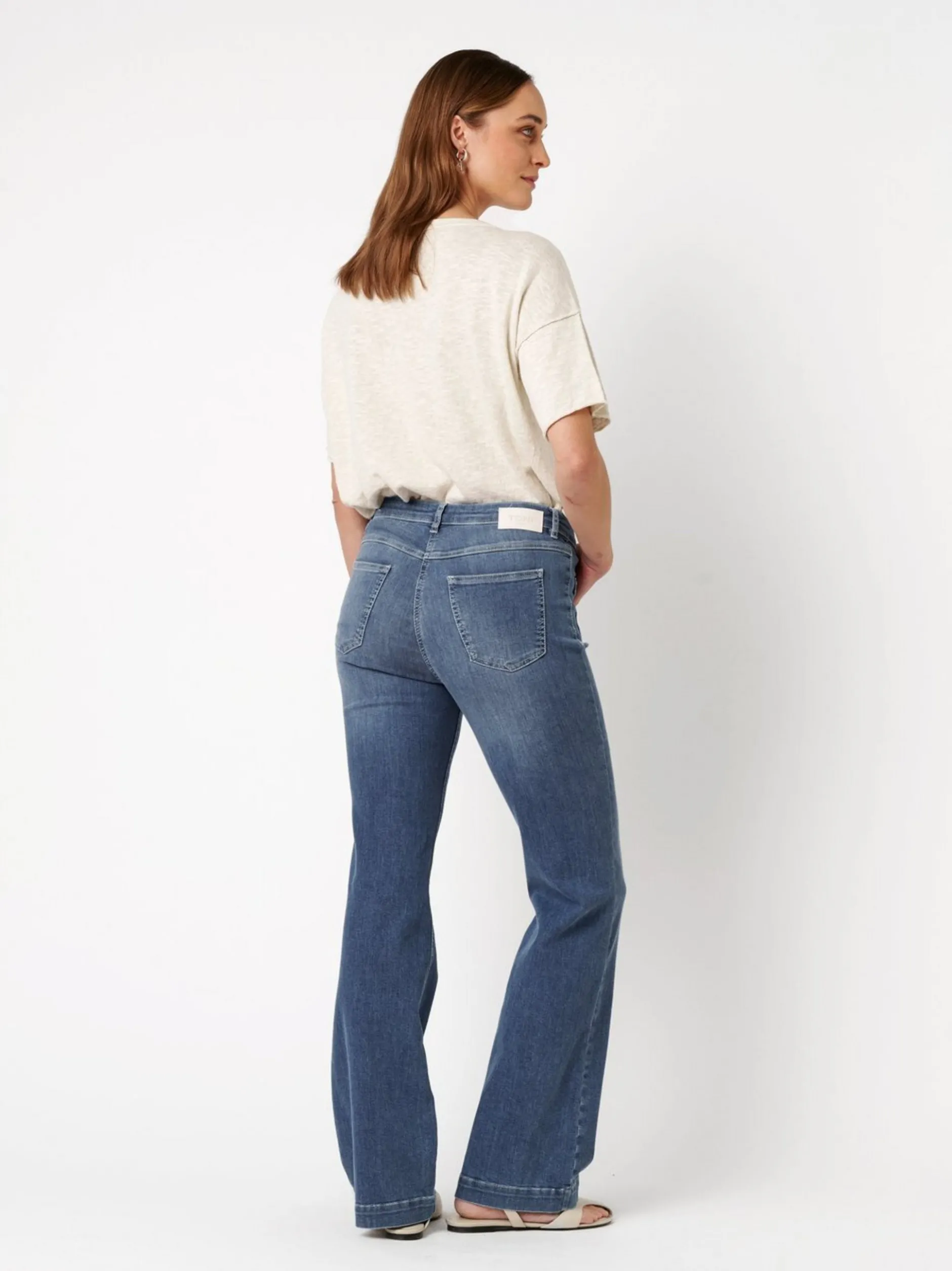 TONI Damen Jeans - Perfect Shape Bootcut in blau