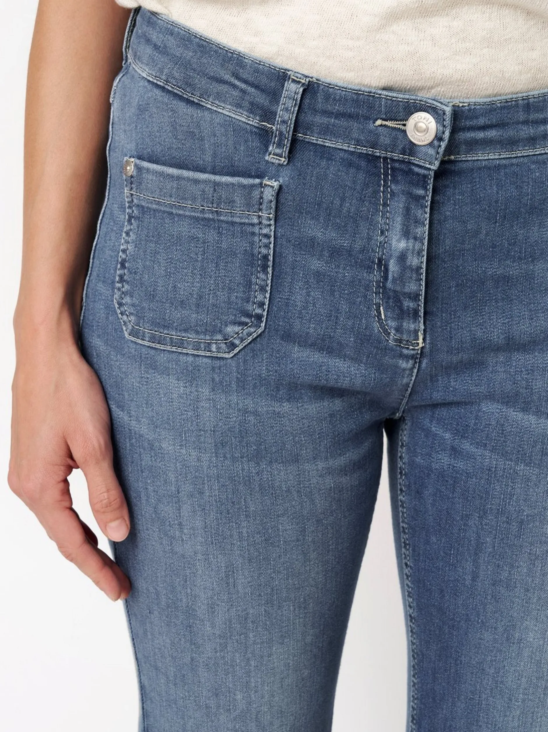 TONI Damen Jeans - Perfect Shape Bootcut in blau