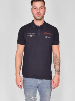Topgun Herren Polo Shirt in blau