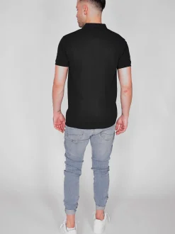 Topgun Herren Polo Shirt in schwarz