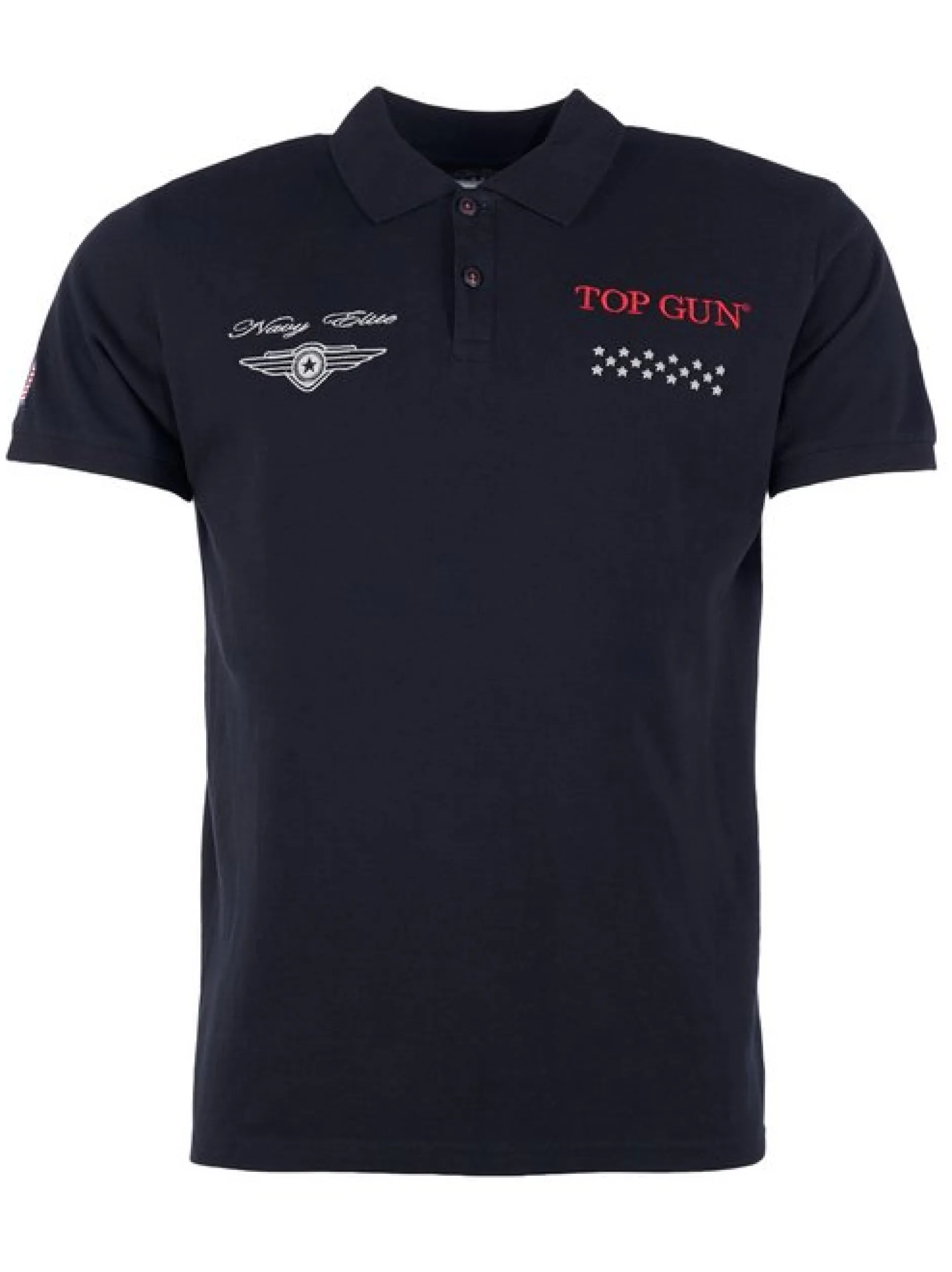Topgun Herren Polo Shirt in schwarz