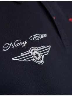 Topgun Herren Polo Shirt in schwarz