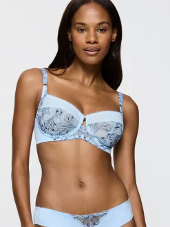 Triumph Damen Bügel-BH - Wild Iris Florale in hellblau