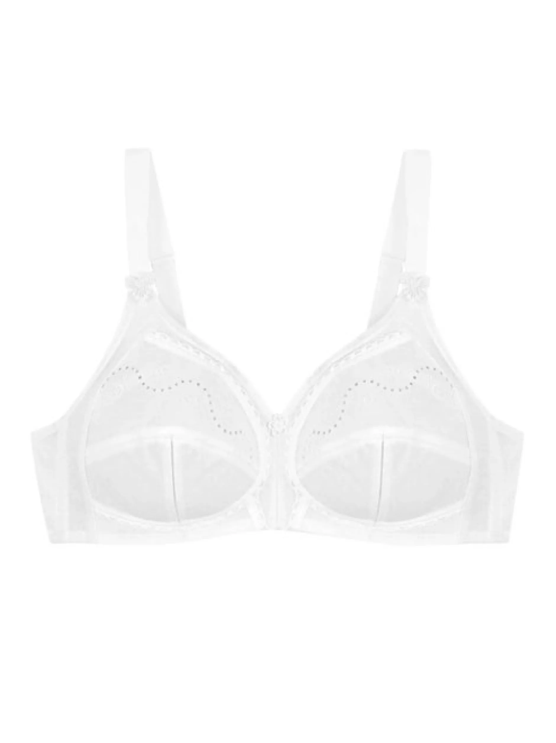 Triumph Damen BH ohne Bügel - Doreen & Cotton in weiß