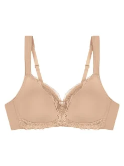Triumph Damen BH ohne Bügel - Modern Lace + Cotton in beige