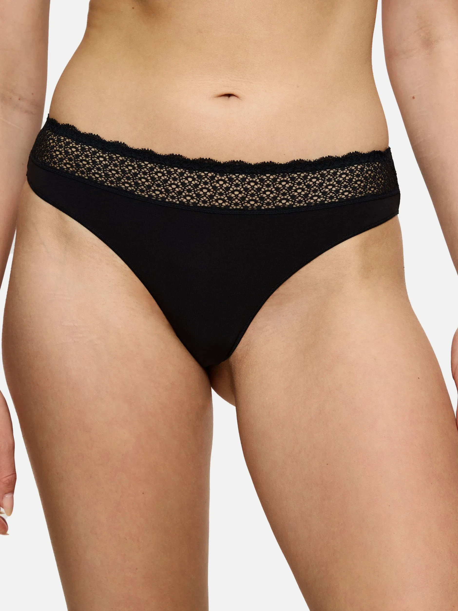 Triumph Damen String - 6er Pack Feel of Modal in schwarz
