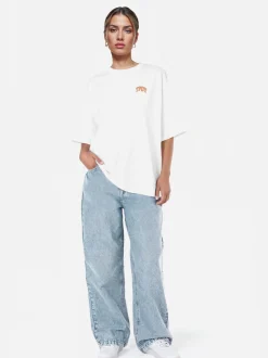 Trueprodigy Damen Oversize-Shirt - Arin F in weiß