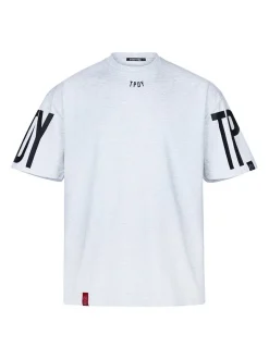 Trueprodigy Damen Oversize-Shirt - Viktor F in hellgrau